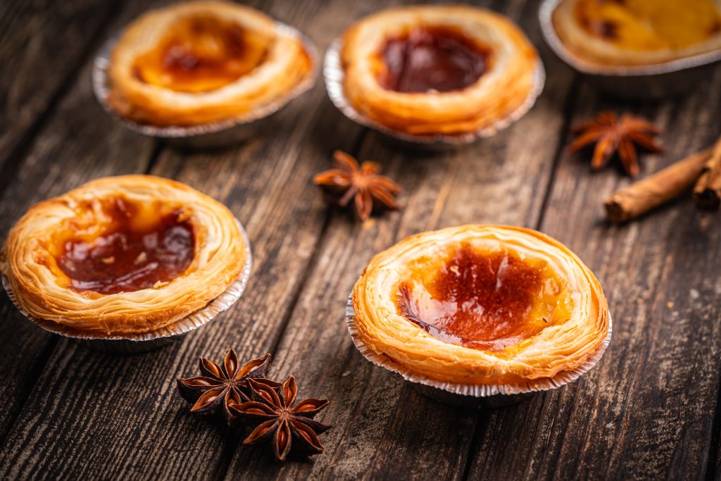 Portuguese custard tarts or Pastel de Nata