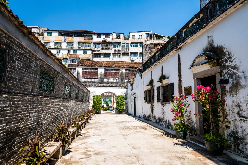 Macau- September 20, 2019: Built before 1869, the Mandarin's House is one of the buildings in Macau's historic district which was inscribed on the UNESCO World Heritage List in 2005.